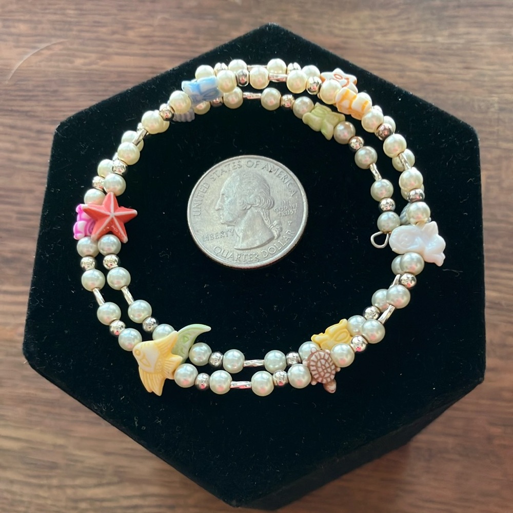 Little Girls “Sealife” Macaroni Bracelet